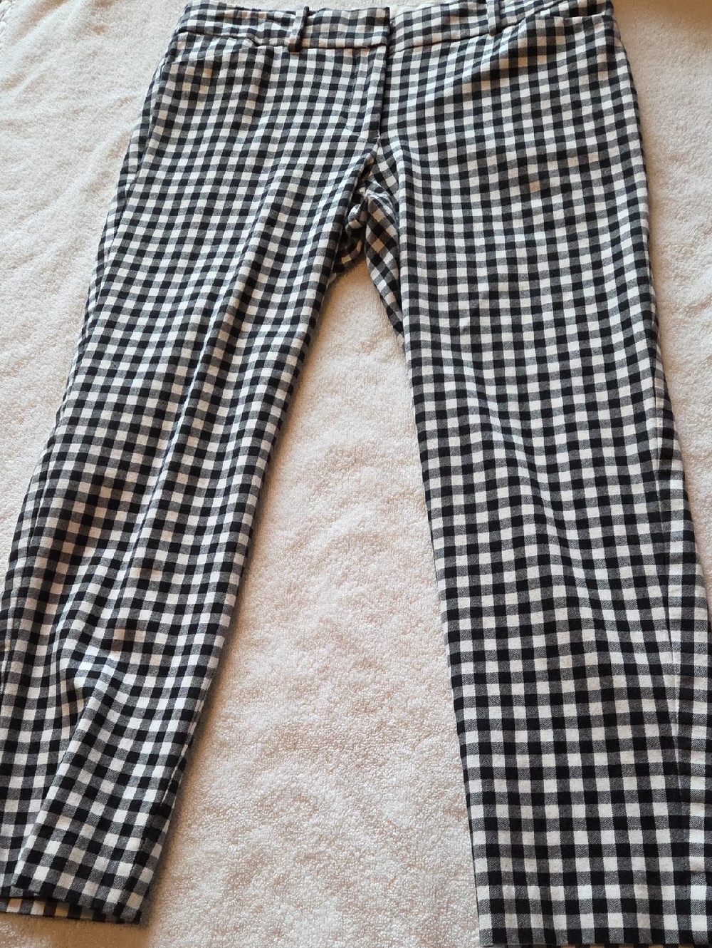 Talbots Black and White Gingham Petite Pants